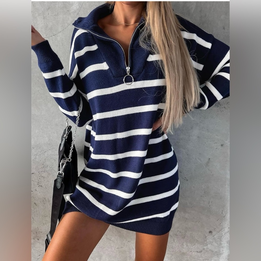 NWOT Half Zip Mini Dress